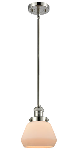 Franklin Restoration One Light Mini Pendant Polished Nickel