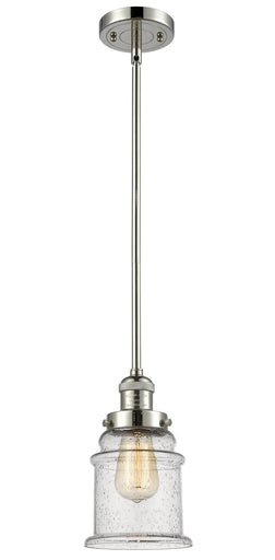 Franklin Restoration One Light Mini Pendant Polished Nickel