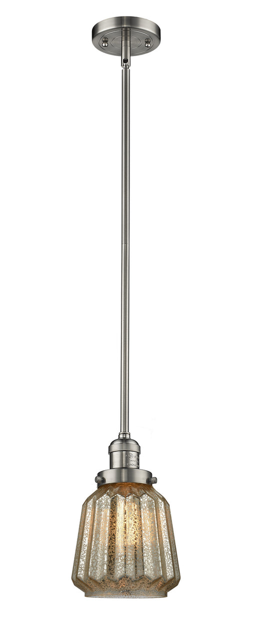 Innovations - 201S-SN-G146 - One Light Mini Pendant - Franklin Restoration - Brushed Satin Nickel