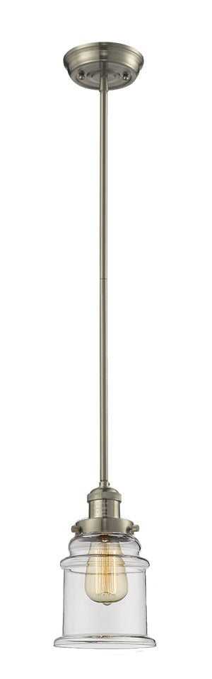 Innovations - 201S-SN-G182 - One Light Mini Pendant - Franklin Restoration - Brushed Satin Nickel