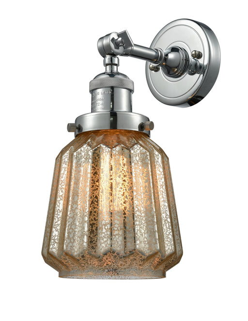 Innovations - 203-PN-G146 - One Light Wall Sconce - Franklin Restoration - Polished Nickel