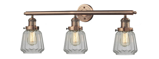 Innovations - 205-AC-G142 - Three Light Bath Vanity - Franklin Restoration - Antique Copper