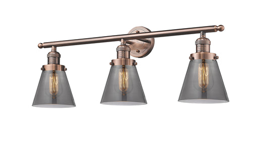 Innovations - 205-AC-G63 - Three Light Bath Vanity - Franklin Restoration - Antique Copper