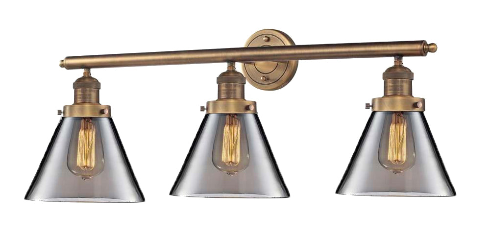 Innovations - 205-BB-G43 - Three Light Bath Vanity - Franklin Restoration - Brushed Brass