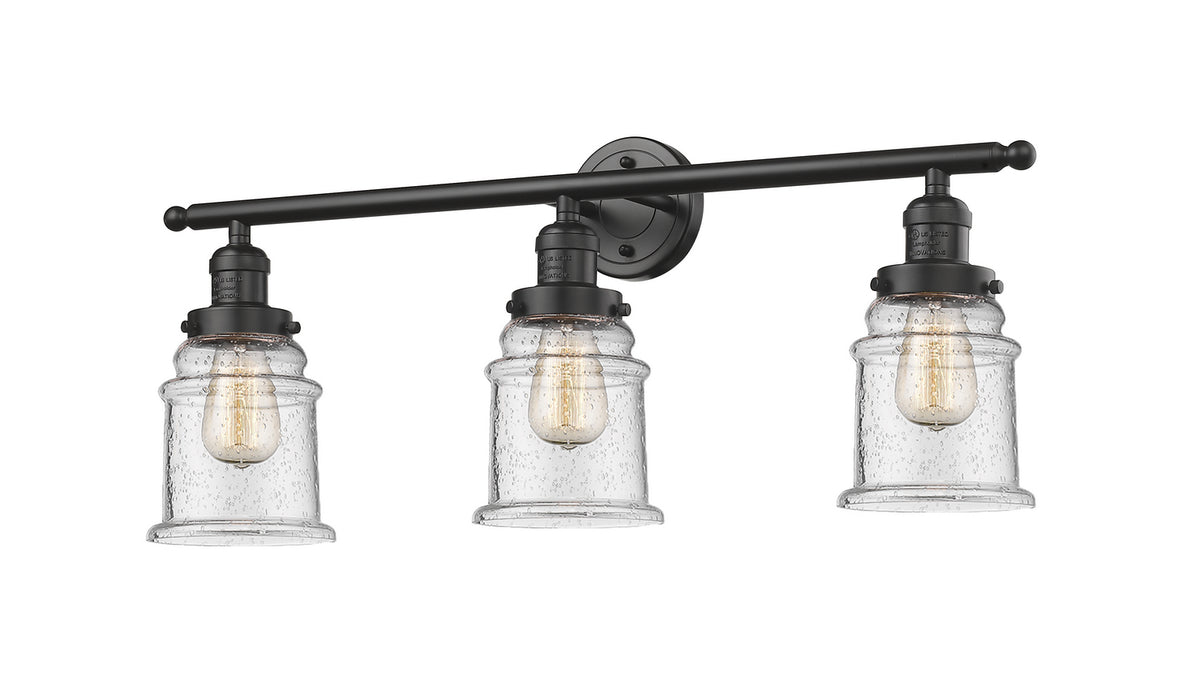 Innovations - 205-OB-G184 - Three Light Bath Vanity - Franklin Restoration - Oil Rubbed Bronze