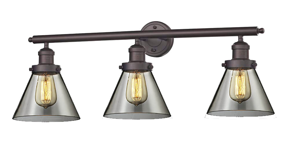 Innovations - 205-OB-G43 - Three Light Bath Vanity - Franklin Restoration - Oil Rubbed Bronze