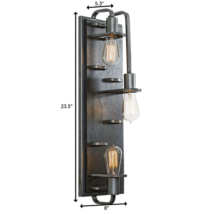 Three Light Wall Sconce-Sconces-Varaluz-Lighting Design Store