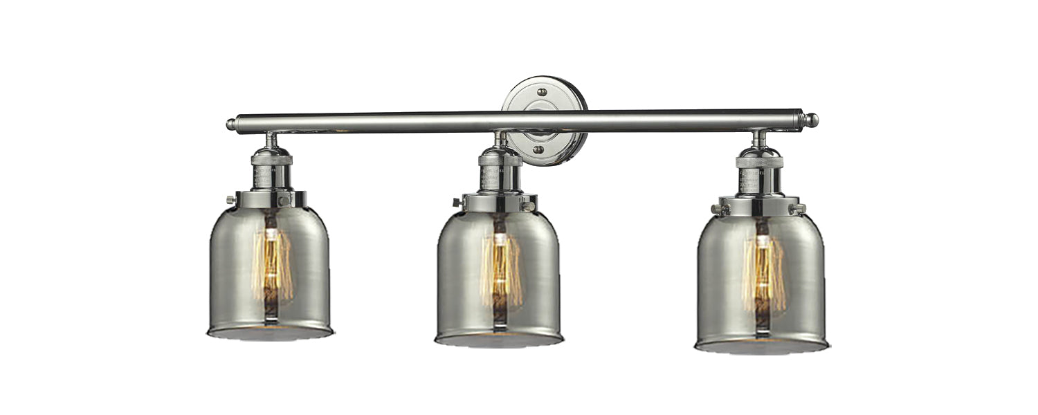 Innovations - 205-PN-G53 - Three Light Bath Vanity - Franklin Restoration - Polished Nickel