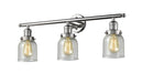Innovations - 205-PN-G54 - Three Light Bath Vanity - Franklin Restoration - Polished Nickel