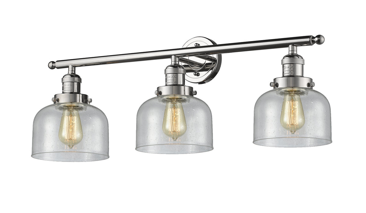 Innovations - 205-PN-G74 - Three Light Bath Vanity - Franklin Restoration - Polished Nickel