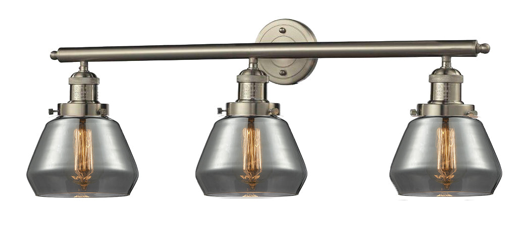 Innovations - 205-SN-G173 - Three Light Bath Vanity - Franklin Restoration - Brushed Satin Nickel