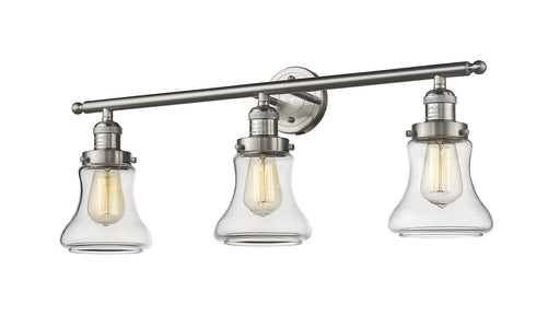 Franklin Restoration Three Light Bath Vanity Brushed Satin Nickel