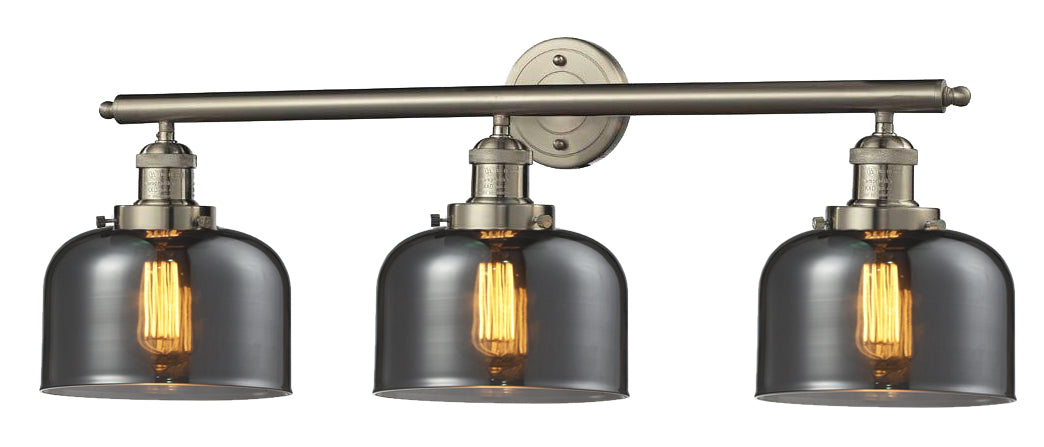 Innovations - 205-SN-G73 - Three Light Bath Vanity - Franklin Restoration - Brushed Satin Nickel