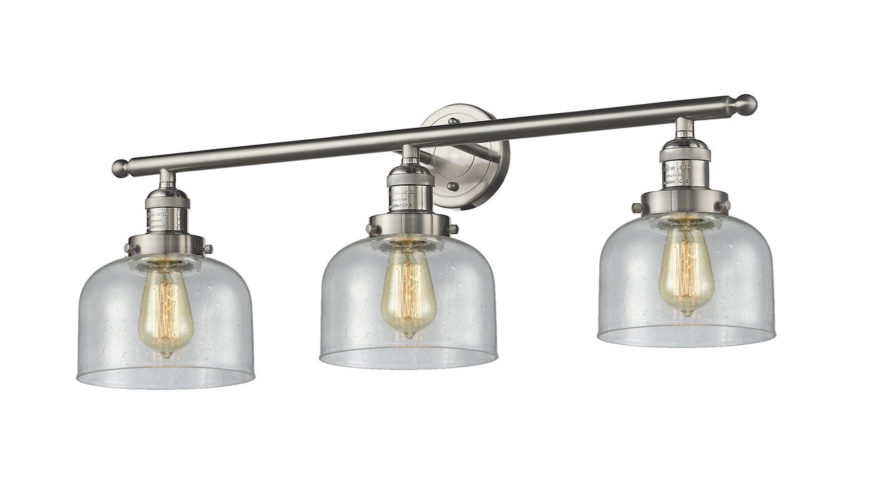 Innovations - 205-SN-G74 - Three Light Bath Vanity - Franklin Restoration - Brushed Satin Nickel