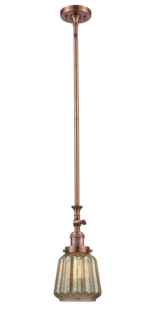 Innovations - 206-AC-G146 - One Light Mini Pendant - Franklin Restoration - Antique Copper