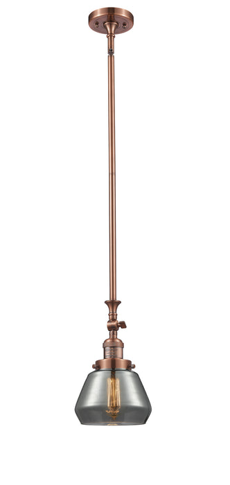 Innovations - 206-AC-G173 - One Light Mini Pendant - Franklin Restoration - Antique Copper