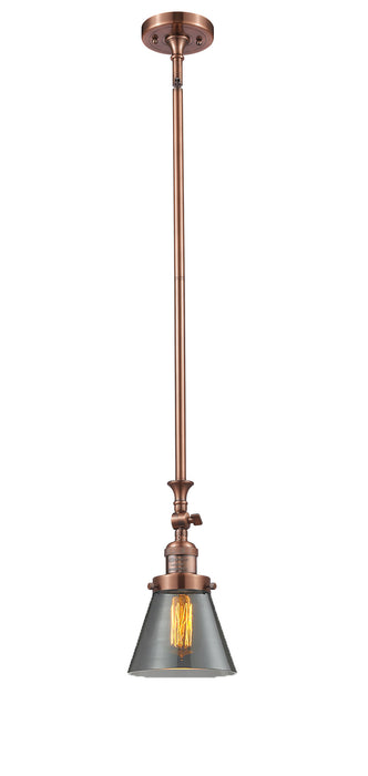 Innovations - 206-AC-G63 - One Light Mini Pendant - Franklin Restoration - Antique Copper