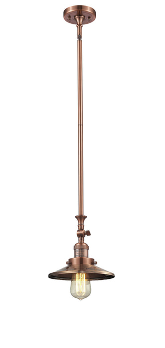 Innovations - 206-AC-M3 - One Light Mini Pendant - Franklin Restoration - Antique Copper