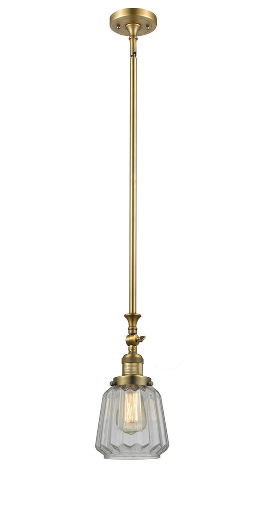 Innovations - 206-BB-G142 - One Light Mini Pendant - Franklin Restoration - Brushed Brass