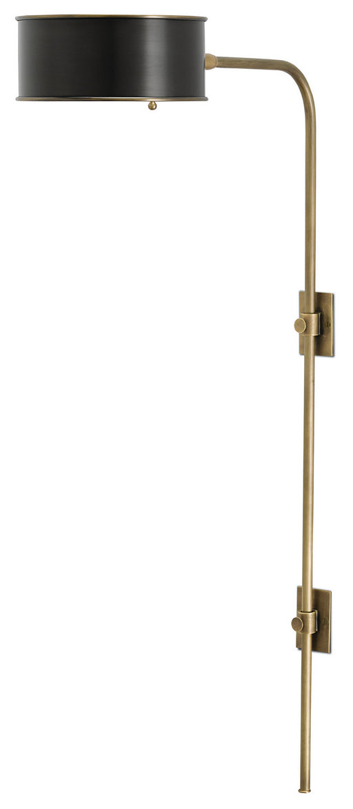 Currey and Company - 5000-0059 - One Light Wall Sconce - Overture - Antique Brass/Black