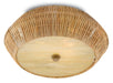 Currey and Company - 9999-0033 - Two Light Flush Mount - Antibes - Natural/Honey Beige