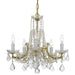 Crystorama - 4576-GD-CL-MWP - Five Light Chandelier - Traditional Crystal - Gold