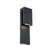Modern Forms - WS-W13718-BK - LED Outdoor Wall Light - Double Down - Black