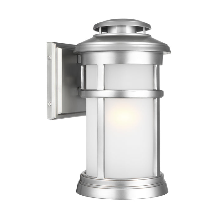 Generation Lighting - OL14301PBS - One Light Outdoor Wall Lantern - Newport - Painted Brushed Steel