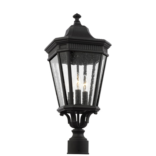 Generation Lighting - OL5427BK - Three Light Outdoor Post Lantern - Cotswold Lane - Black