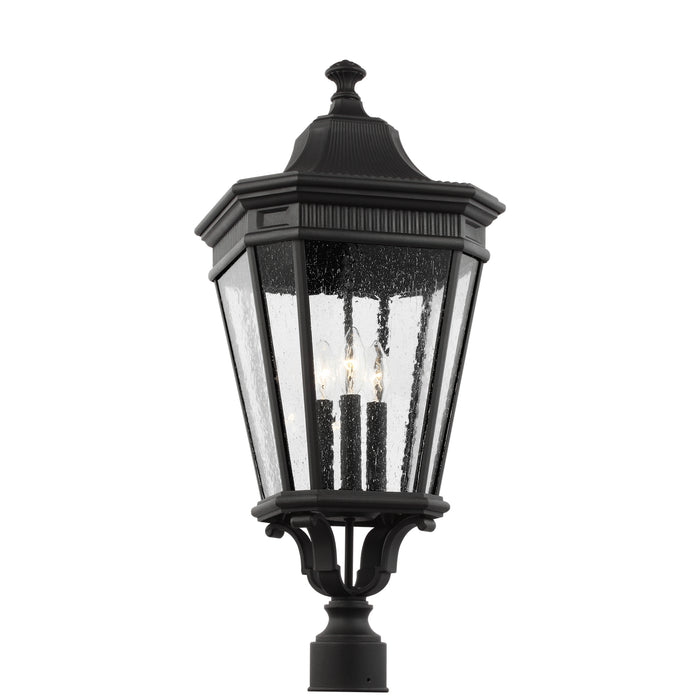 Generation Lighting - OL5428BK - Three Light Outdoor Post Lantern - Cotswold Lane - Black