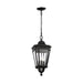 Generation Lighting - OL5431BK - Three Light Hanging Lantern - Cotswold Lane - Black