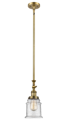 Franklin Restoration One Light Mini Pendant Brushed Brass