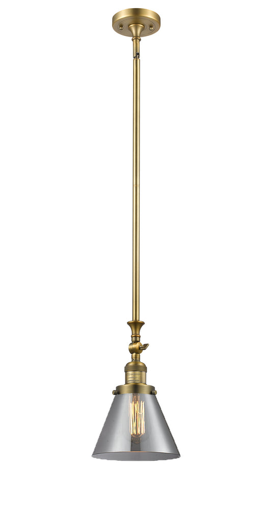 Innovations - 206-BB-G43 - One Light Mini Pendant - Franklin Restoration - Brushed Brass
