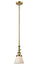 Innovations - 206-BB-G61 - One Light Mini Pendant - Franklin Restoration - Brushed Brass