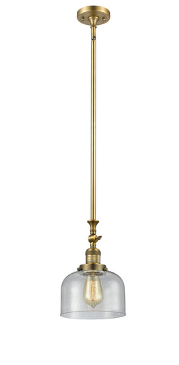 Franklin Restoration One Light Mini Pendant Brushed Brass