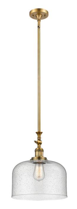 Innovations - 206-BB-G74-L - One Light Mini Pendant - Franklin Restoration - Brushed Brass