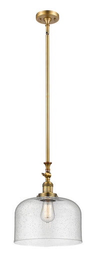 Franklin Restoration One Light Mini Pendant Brushed Brass
