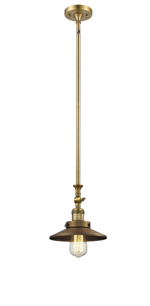 Innovations - 206-BB-M4 - One Light Mini Pendant - Franklin Restoration - Brushed Brass