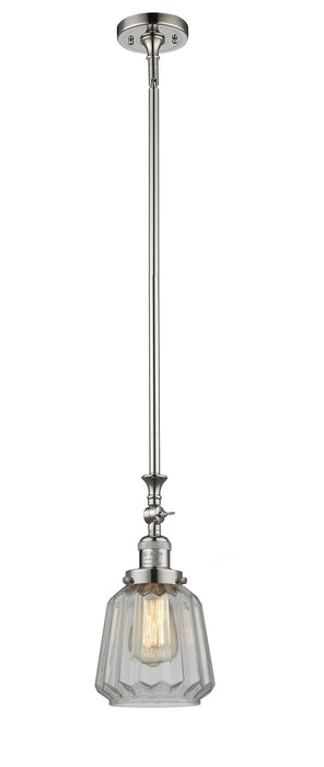 Innovations - 206-PN-G142 - One Light Mini Pendant - Franklin Restoration - Polished Nickel
