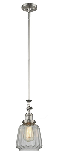 Franklin Restoration One Light Mini Pendant Brushed Satin Nickel