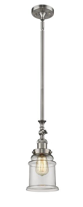 Innovations - 206-SN-G182 - One Light Mini Pendant - Franklin Restoration - Brushed Satin Nickel