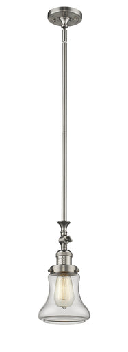 Franklin Restoration One Light Mini Pendant Brushed Satin Nickel