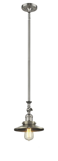 Franklin Restoration One Light Mini Pendant Brushed Satin Nickel