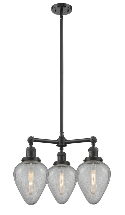 Innovations - 207-OB-G165 - Three Light Chandelier - Franklin Restoration - Oil Rubbed Bronze