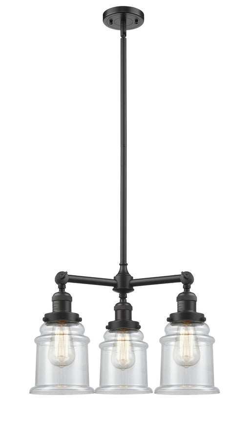 Innovations - 207-OB-G182 - Three Light Chandelier - Franklin Restoration - Oil Rubbed Bronze