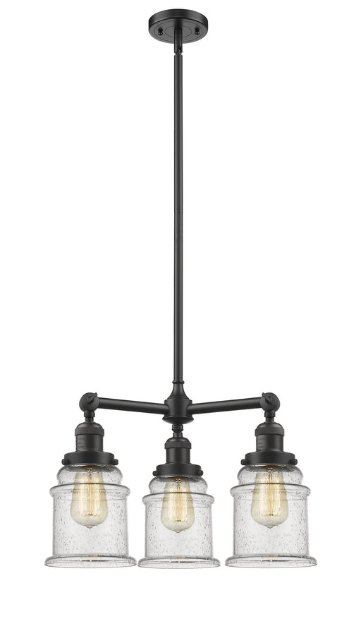 Innovations - 207-OB-G184 - Three Light Chandelier - Franklin Restoration - Oil Rubbed Bronze