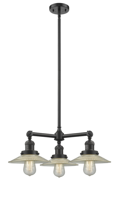 Innovations - 207-OB-G2 - Three Light Chandelier - Franklin Restoration - Oil Rubbed Bronze