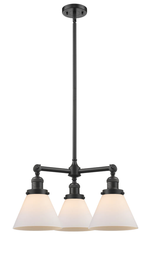 Innovations - 207-OB-G41 - Three Light Chandelier - Franklin Restoration - Oil Rubbed Bronze
