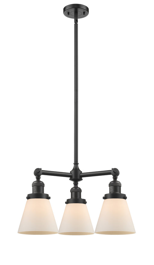 Innovations - 207-OB-G61 - Three Light Chandelier - Franklin Restoration - Oil Rubbed Bronze