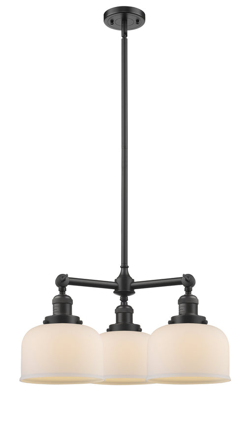 Innovations - 207-OB-G71 - Three Light Chandelier - Franklin Restoration - Oil Rubbed Bronze